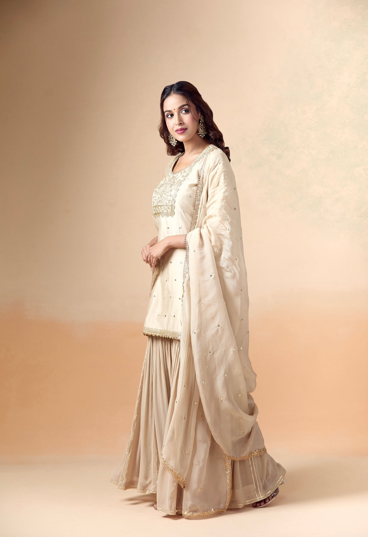 BEIGE HEAVY SUIT SET
