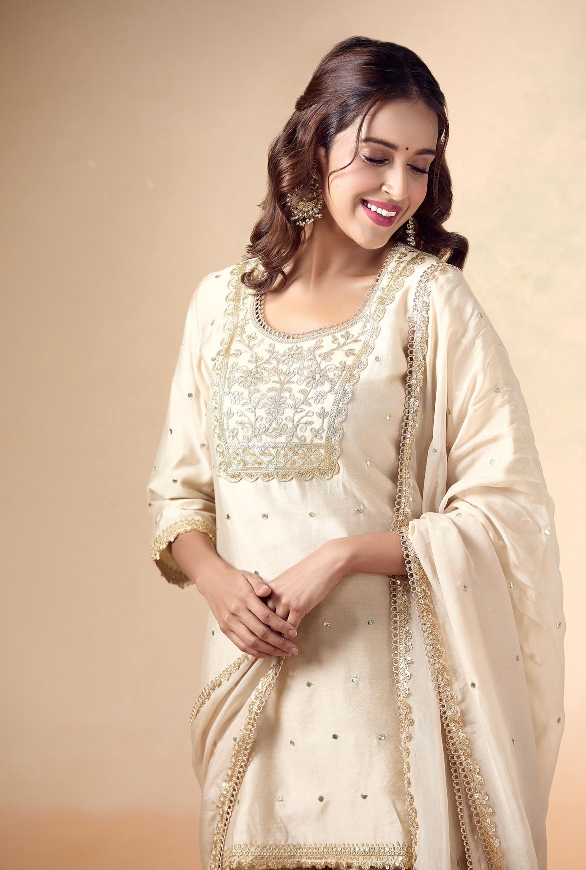 BEIGE HEAVY SUIT SET