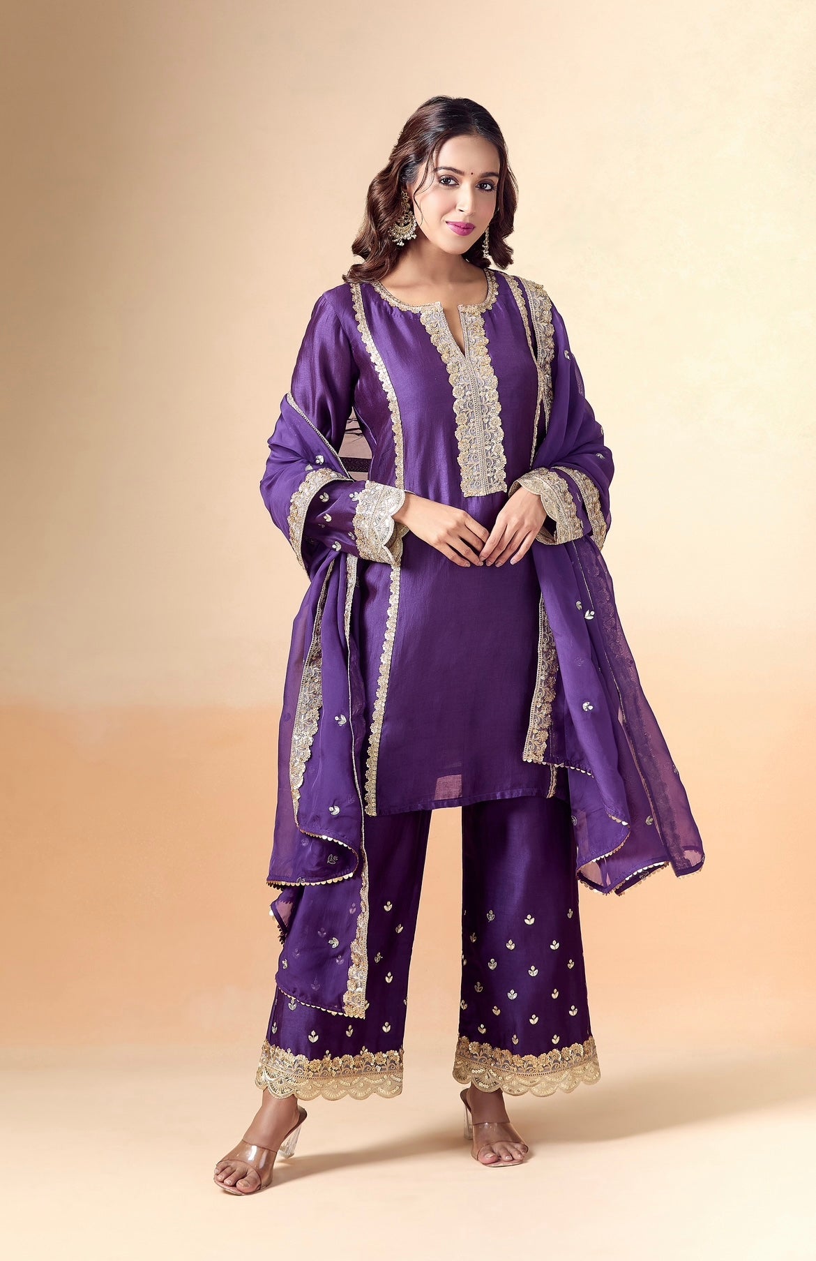 PURPLE HEAVY SUIT SET