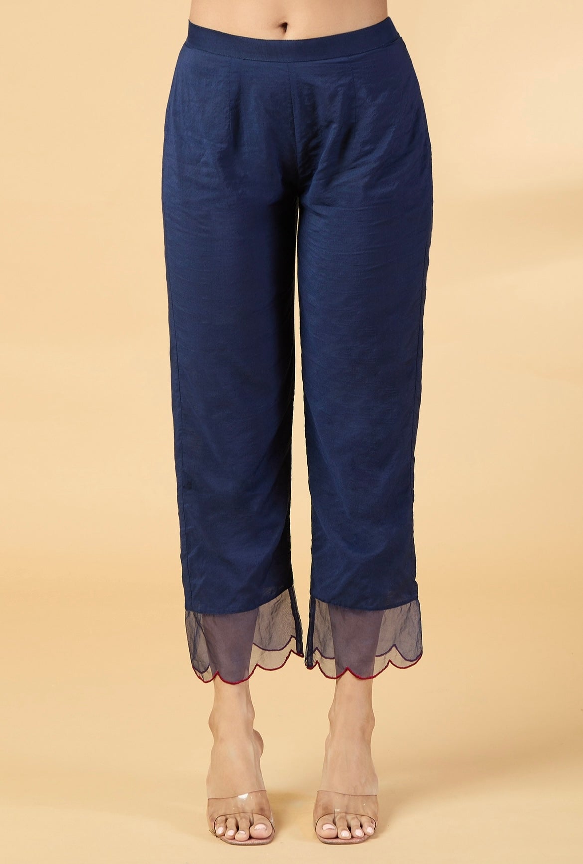 NAVY BLUE EMBRODIERED SUIT SET