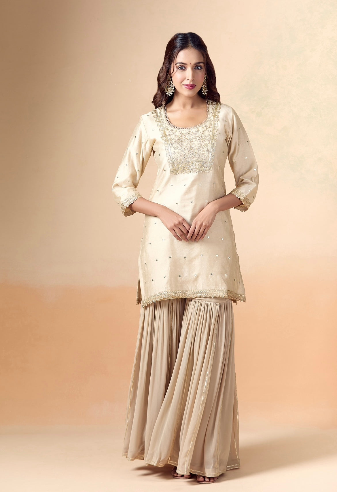BEIGE HEAVY SUIT SET