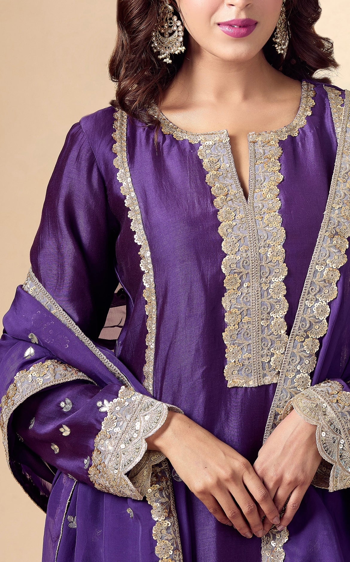PURPLE HEAVY SUIT SET