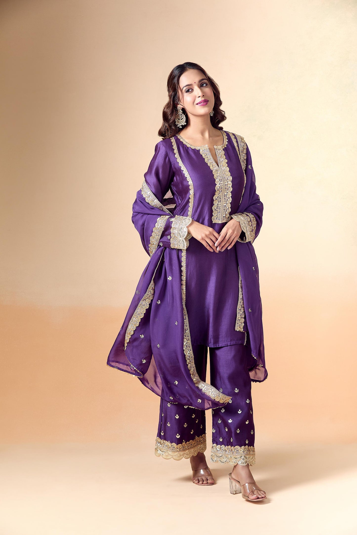 PURPLE HEAVY SUIT SET