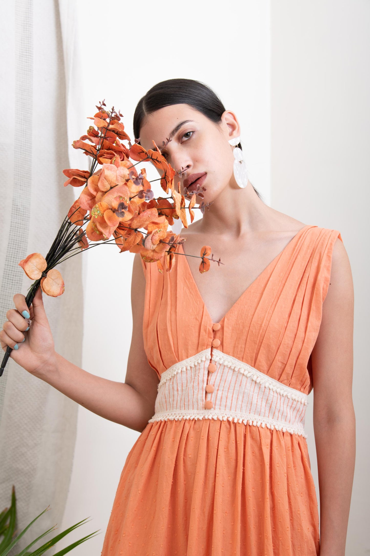 ORANGE MAXI DRESS
