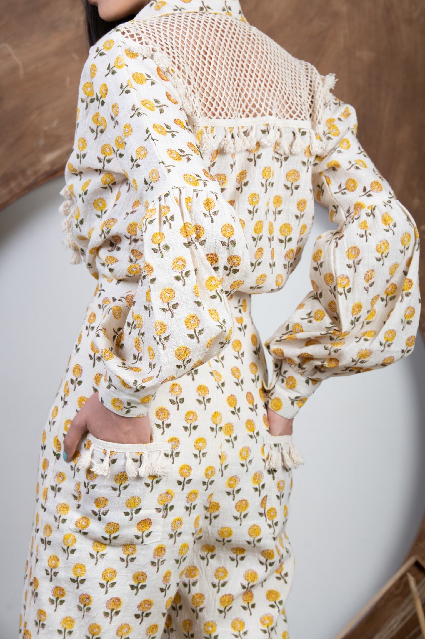 YELLOW PRINTED COORDS