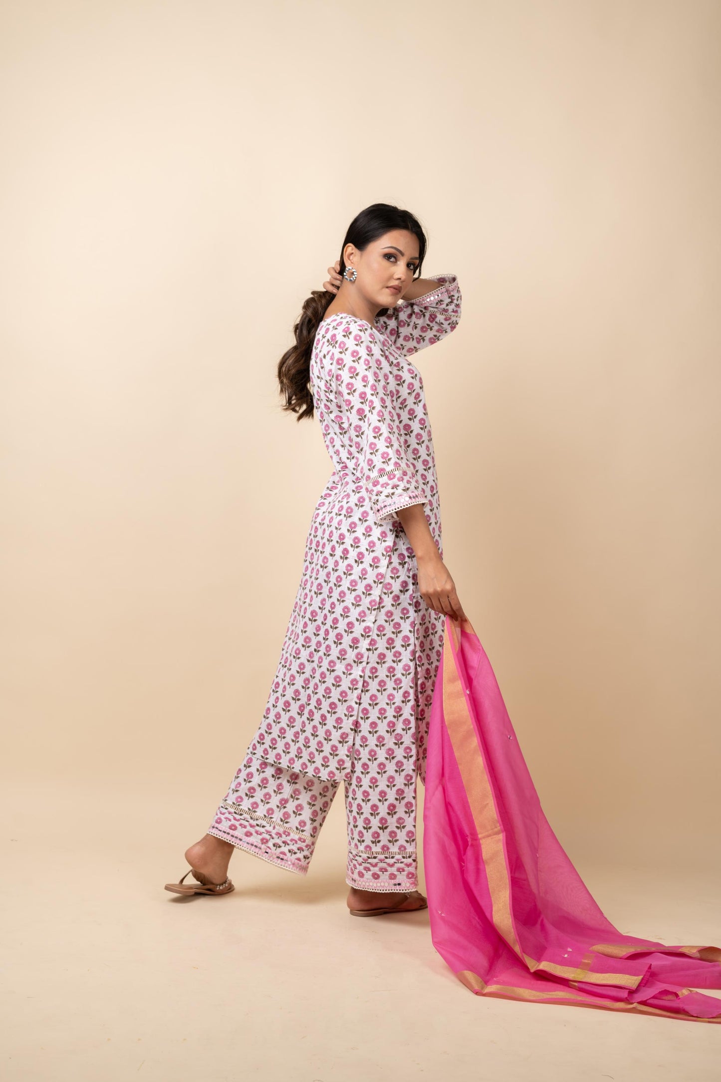 PINK BUTTI SUIT SET